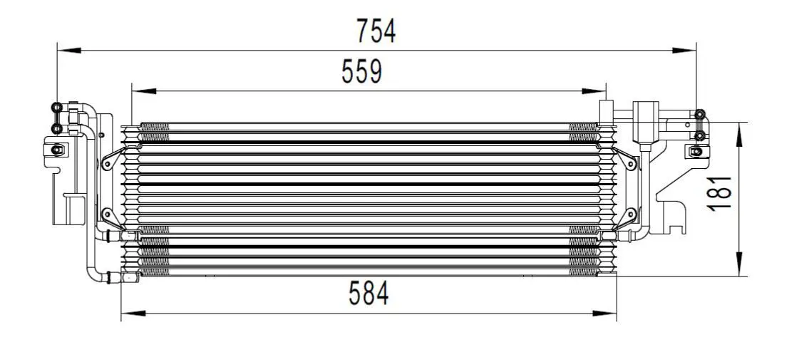 STEERING RACK OIL COOLER