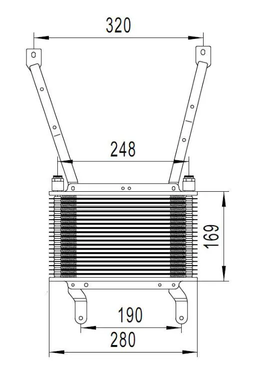 STEERING RACK OIL COOLER
