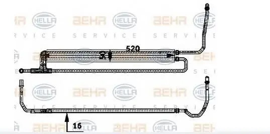 STEERING RACK OIL COOLER