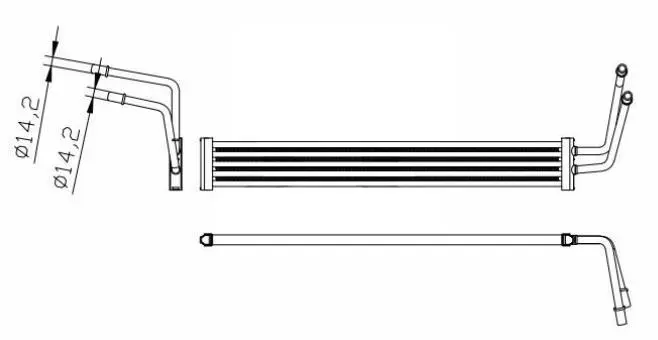 STEERING RACK OIL COOLER