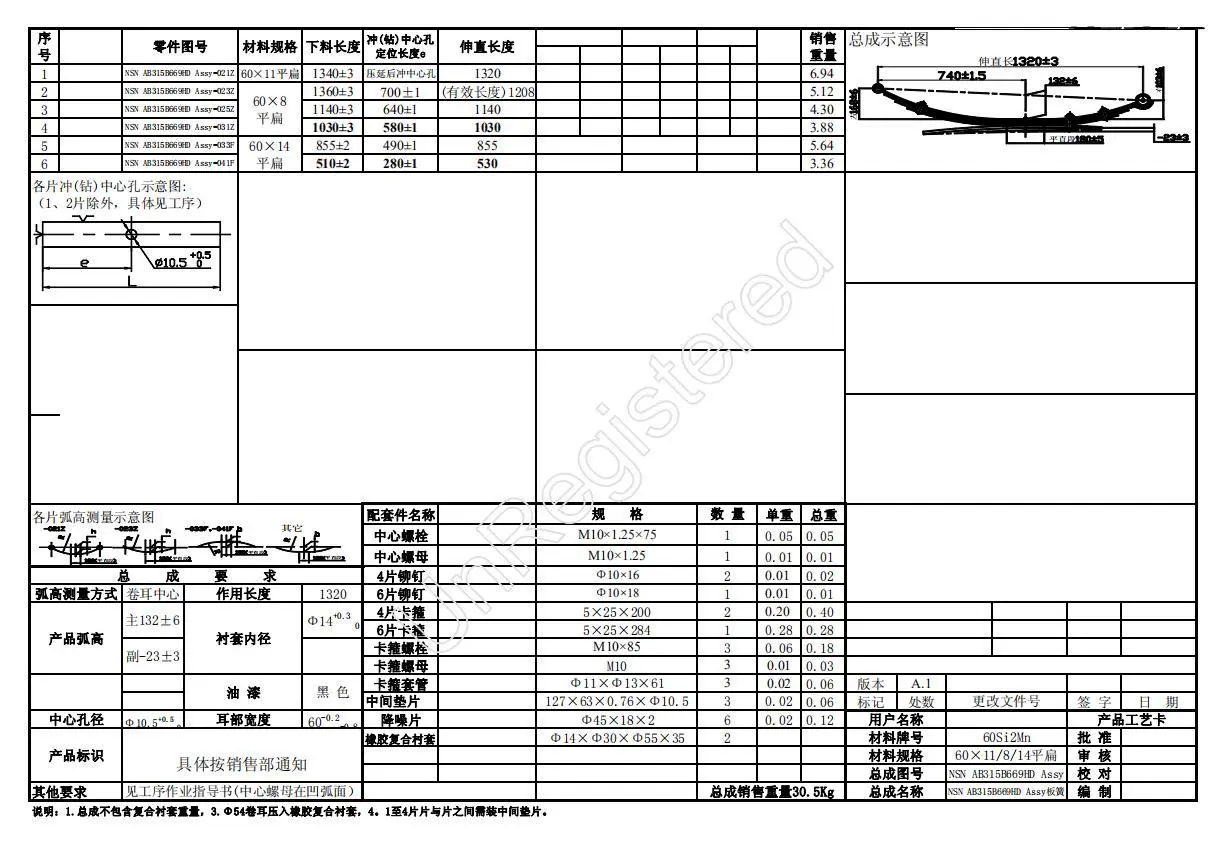 SUSPENSION LEAF SPRING