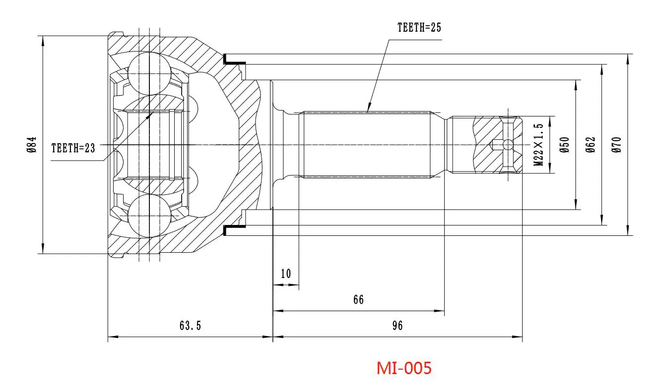 AXLE SHAFT JOINT KIT (CV JOINT)