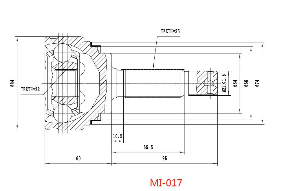 AXLE SHAFT JOINT KIT (CV JOINT)