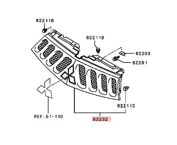 RADIATOR GRILLE (BUMPER GRILLE)